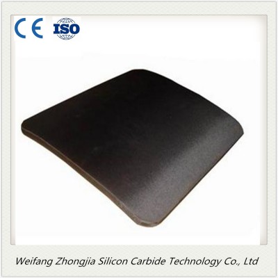 Sisic body armor plate with high hardness
